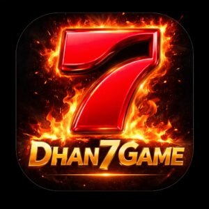 Dhan7 Game app interface with colorful design